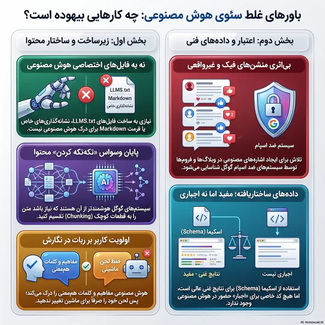 باورهای غلط درباره سئوی هوش مصنوعی